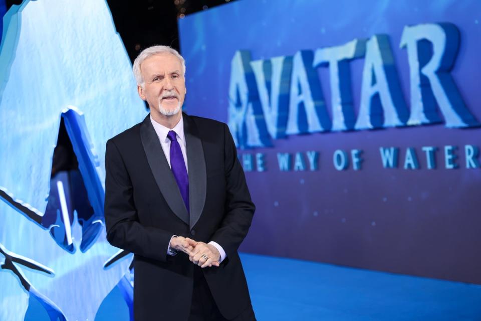 James Cameron at the premiere of ‘Avatar: The Way of Water’ (Invision)