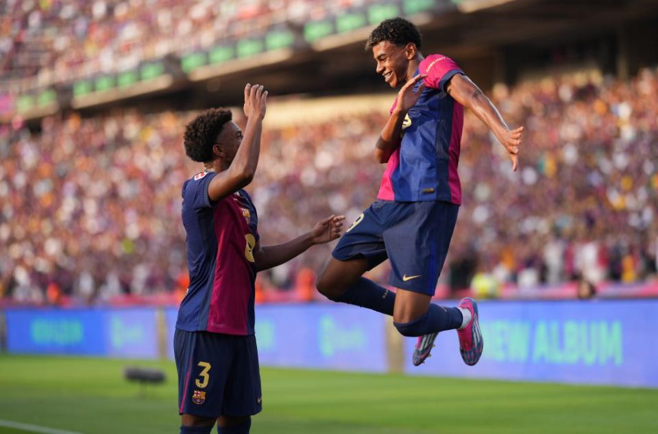 Barcelona’s present and future. (Photo by Alex Caparros/Getty Images)