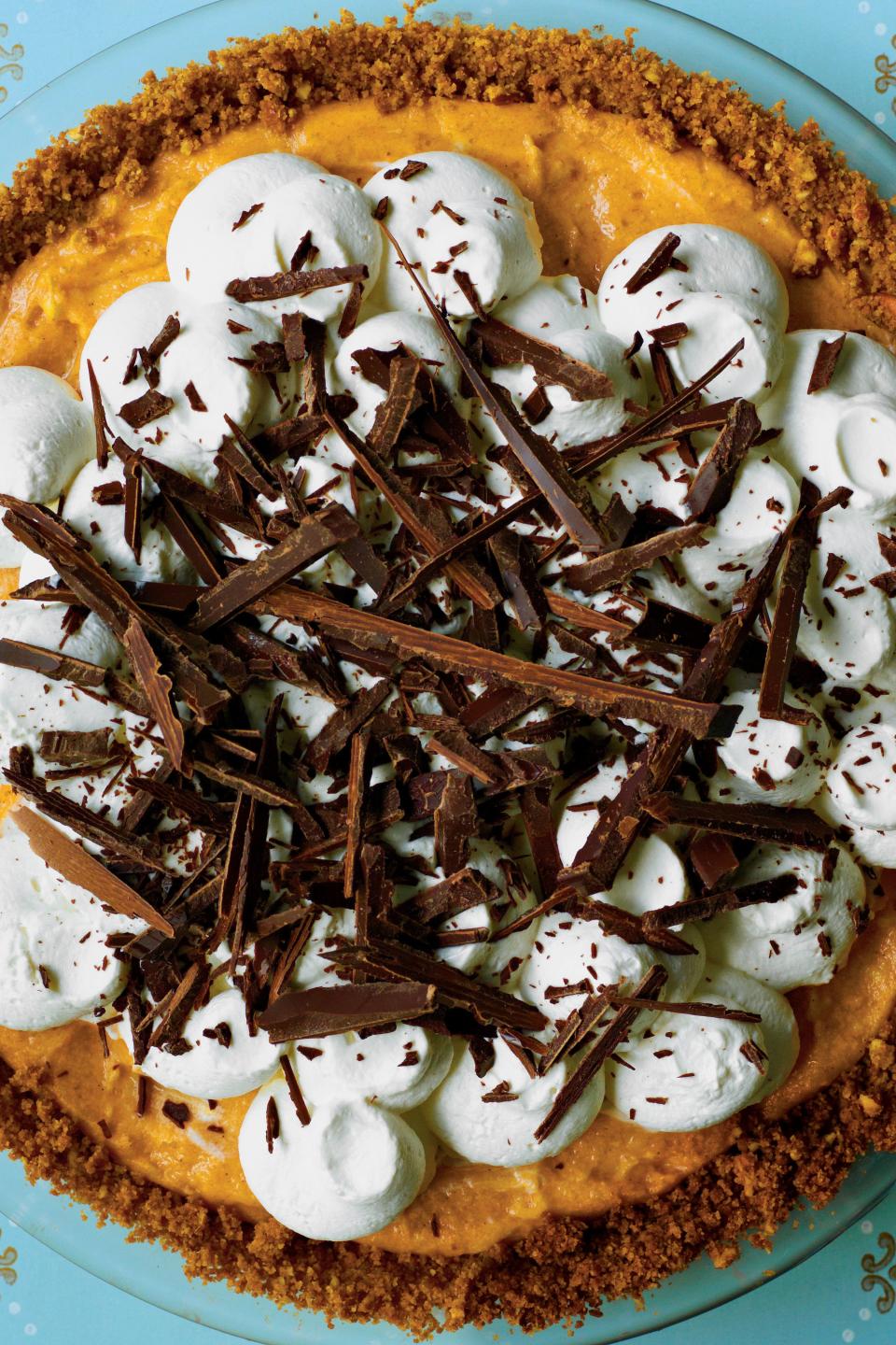 Black Bottom Pumpkin Pie