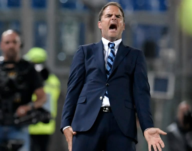 Inter Milan's coach Frank De Boer on October 2, 2016