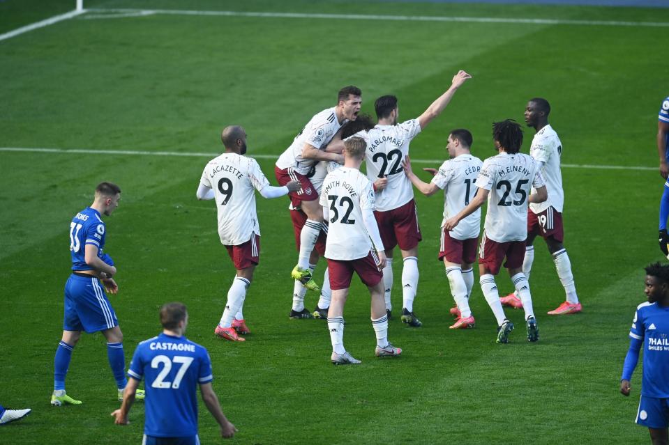 Arsenal bounced back from an early goal to triumph at the King Power StadiumPool via REUTERS