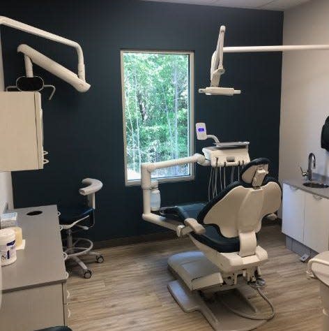 Three new dental examination offices are now in the expanded building.
