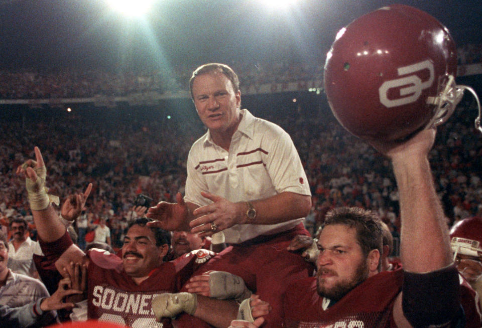 Former Oklahoma coach barry Switzer admitted to creating fake news for his own personal enjoyment. (AP)