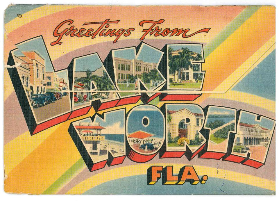 Lake Worth postcard set dates from the late 1940s. It contains 18 images of city landmarks, many of which still exist.