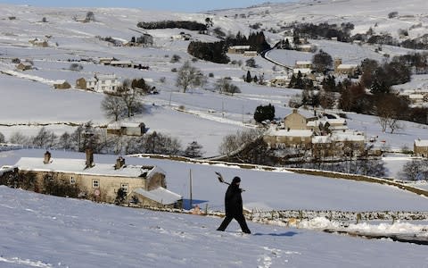 snow commute rural community  - Credit: John Giles/PA