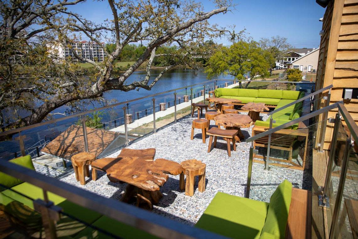 The Big Chill Island House is preparing to open in Barefoot Landing. The Intracoastal Waterway fronted restaurant will feature island inspired food choices. The combination of inside, outside and rooftop dining rooms, bars and lounge areas are designed to take advantage of the sunset and waterfront views. April 10, 2024.