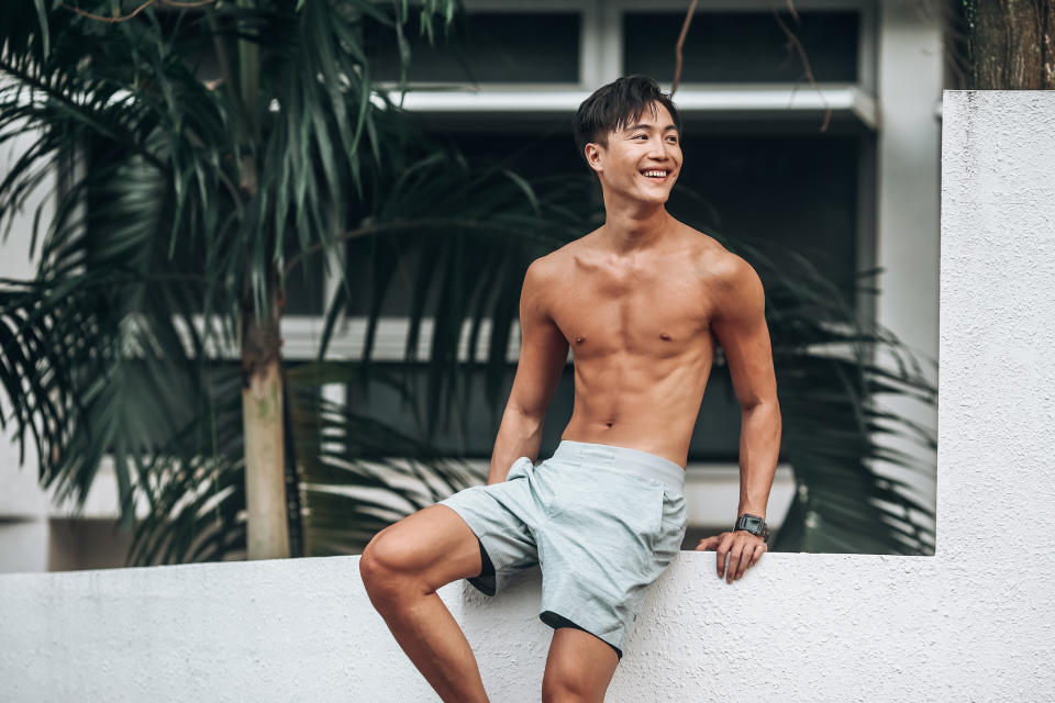 Xavier Ong follows a ketogenic diet, staying away from sugar and hard carbs. 