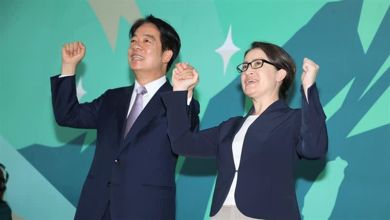 民進黨副總統參選人蕭美琴國籍問題引發外界關注。（圖／記者邱榮吉攝影）