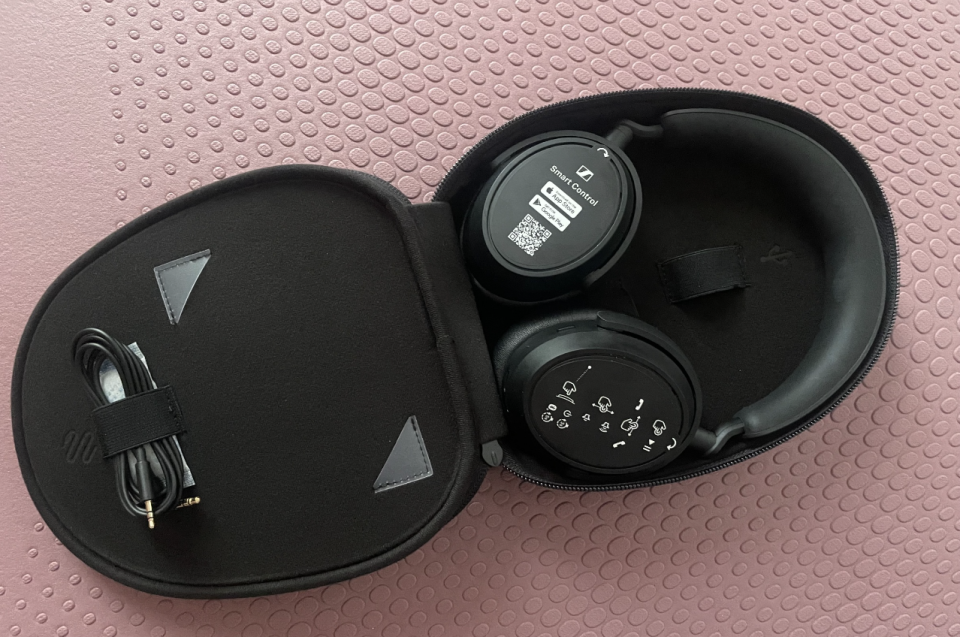 Bringing the Sennheiser headphones around is a cinch. PHOTO: Cadence Loh, Yahoo Life Singapore