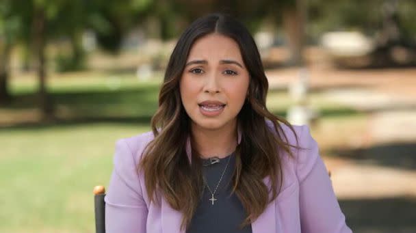 PHOTO: Jacqueline Garcia is a licensed clinical social worker who creates videos on TikTok under the username @therapylux to promote candid conversations about mental health. (ABC News)