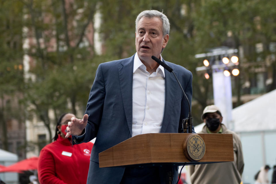 New York City Mayor Bill de Blasio. (Alexi Rosenfeld/Getty Images)