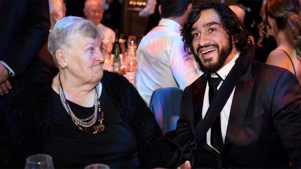 Thurston reunited with childhood mentor Mary. Pic: Channel 7