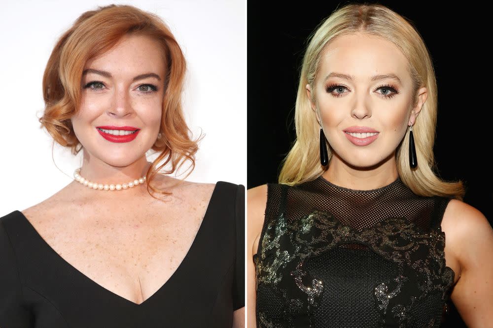 Lindsay Lohan and Tiffany Trump