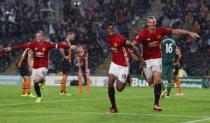 Football Soccer Britain- Hull City v Manchester United - Premier League - The Kingston Communications Stadium - 27/8/16 Manchester United's Marcus Rashford celebrates scoring their first goal Action Images via Reuters / Lee Smith