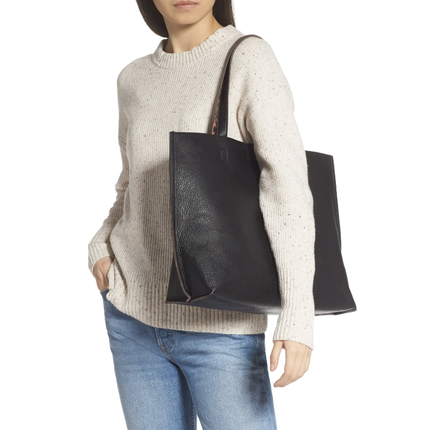 Street Level Reversible Faux Leather Tote & Wristlet - Nordstrom. 