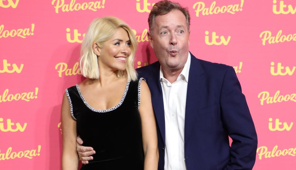 Piers Morgan has defended his 'good friend' Holly Willoughby over 'queue gate'. (Getty Images)