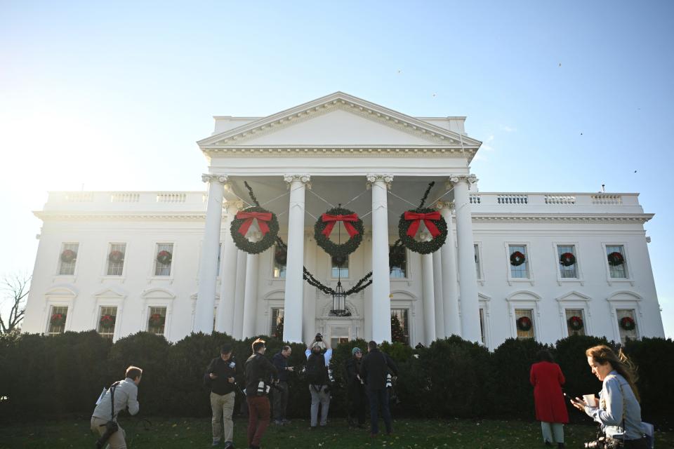 Jill Biden has unveiled the White House's holiday decor. The first lady said the decorations was designed for visitors to see the holidays through a child's eyes.