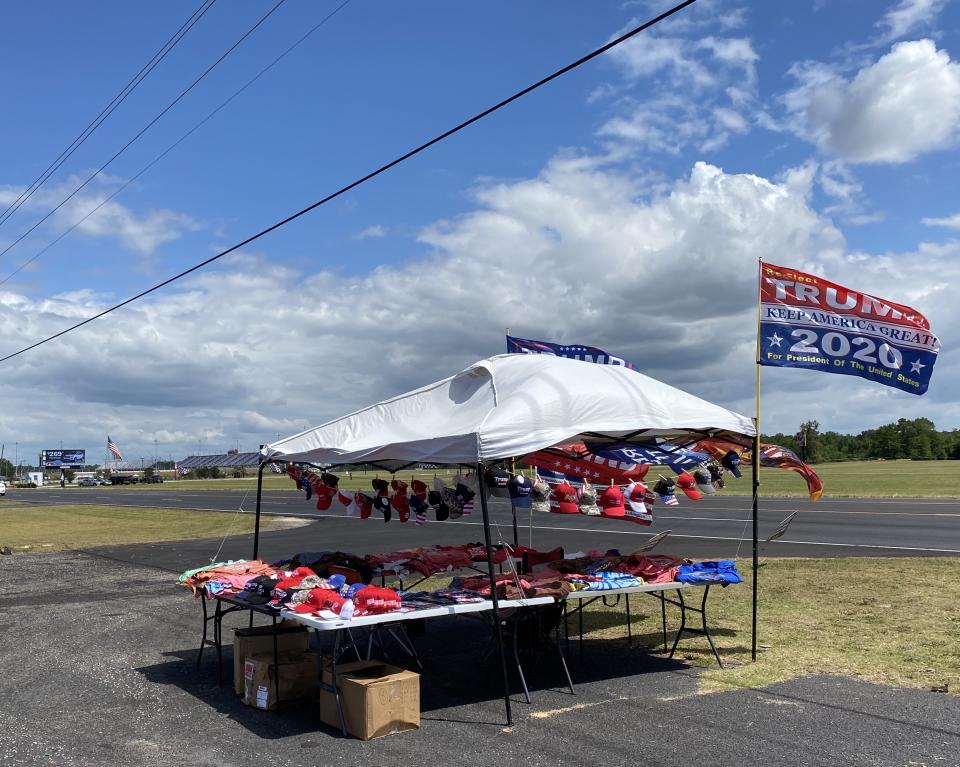 Selling Trump merchandise at a NASCAR race has, in the past, been lucrative. Not so Sunday at Darlington. (Yahoo Sports)