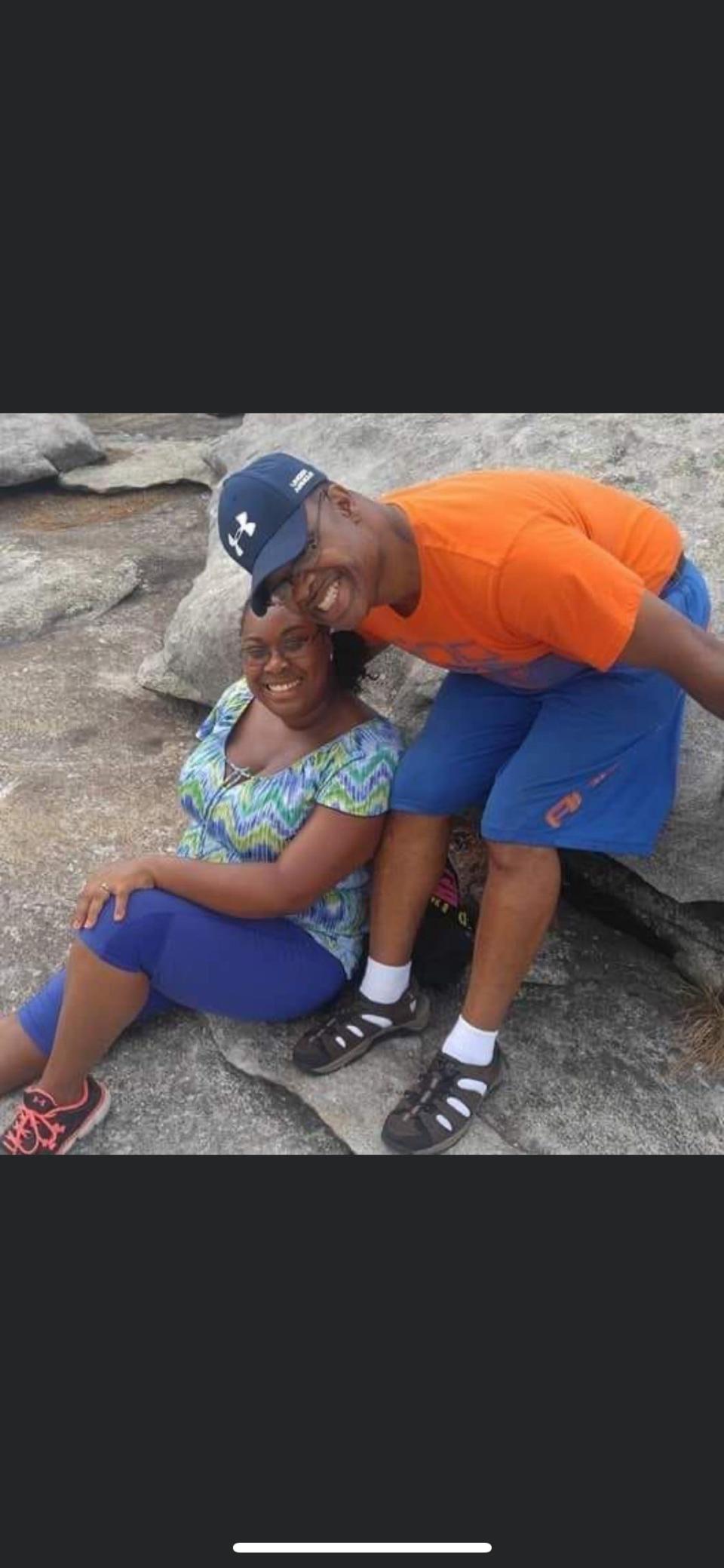 Aaron Salter Jr. with his daughter, Latisha Slaughter on a 2016 trip to Stone Mountain, Georgia. Salter, a security guard at Tops Friendly Markets in Buffalo, was slain in a mass shooting on May 14, 2022.