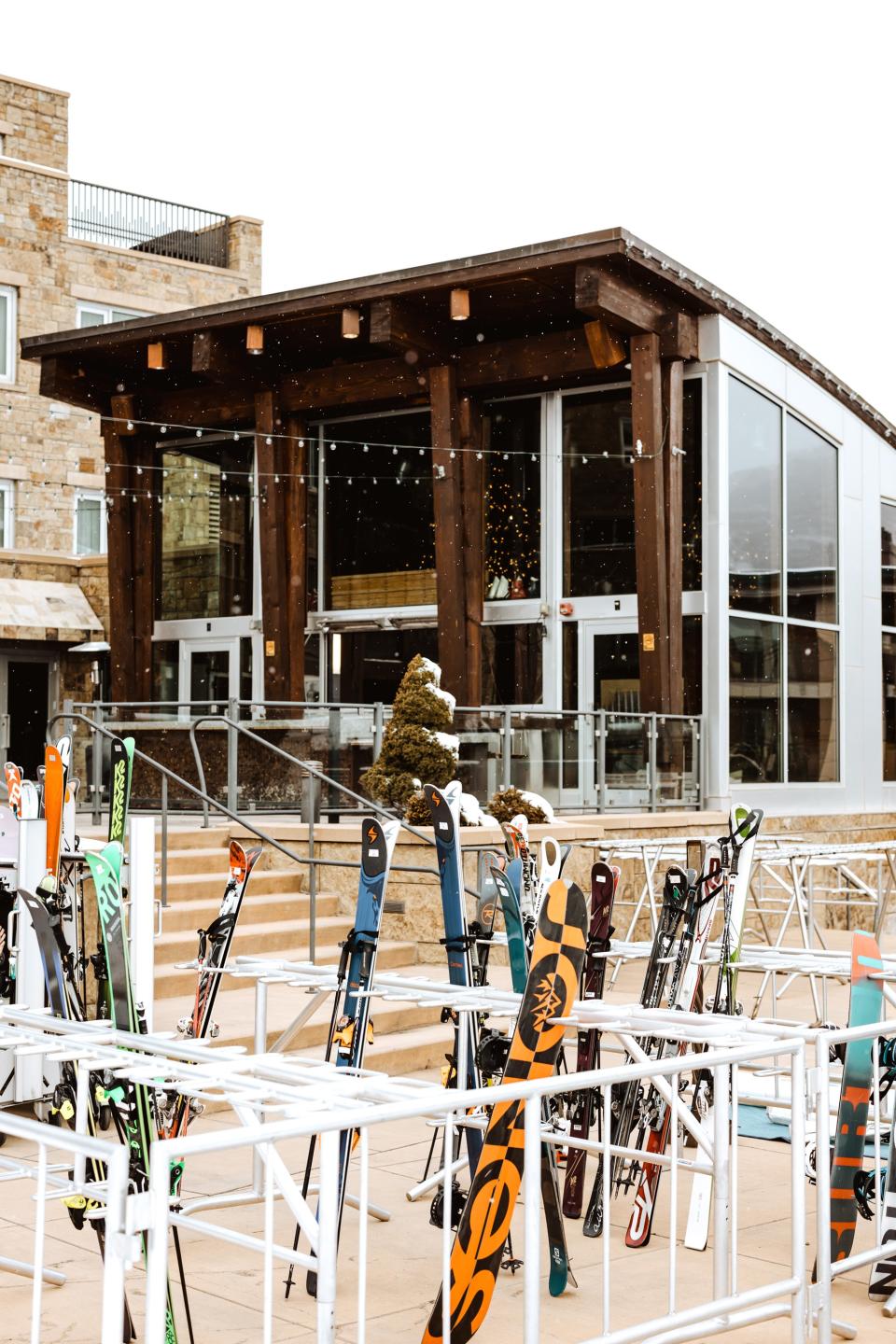 The exterior of The Snow Lodge.