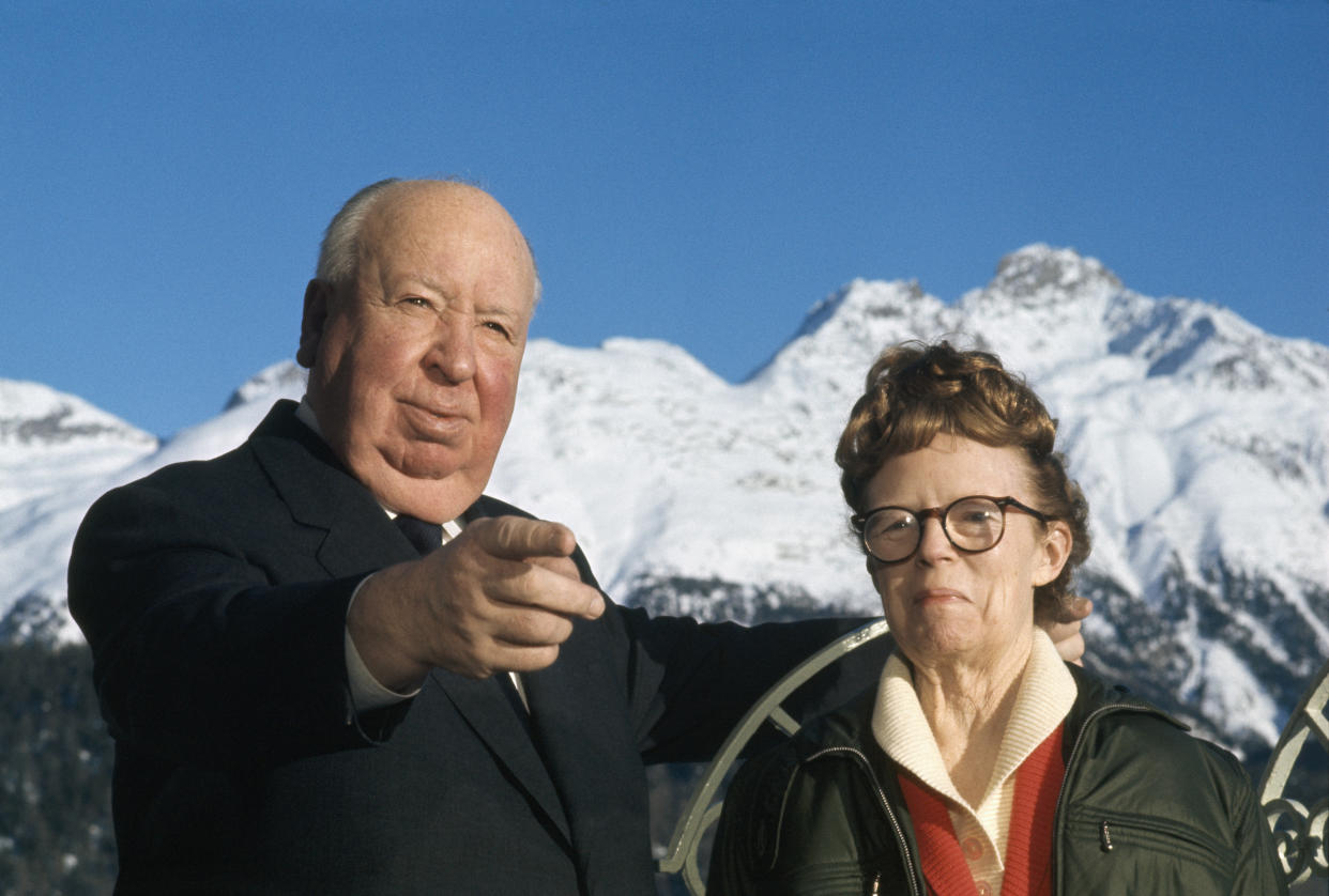 Alfred Hitchcock and His Wife Alma (Photo by James Andanson/Sygma via Getty Images)