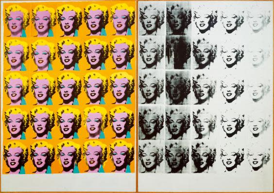 ‘Marilyn Diptych’, 1962 (© The Andy Warhol Foundation for the Visual Arts)