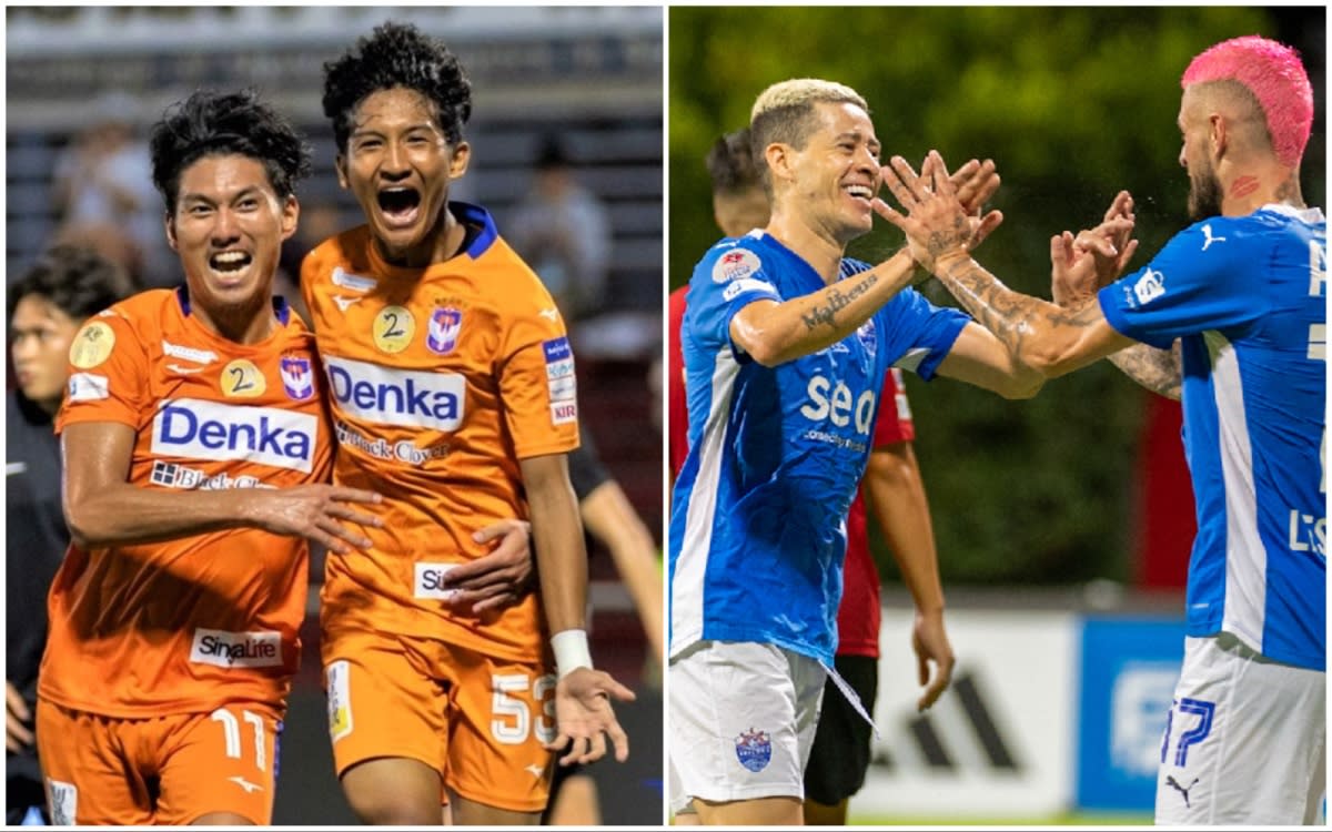 Top Singapore Premier League sides Albirex Niigata (left) and Lion City Sailors. (PHOTOS: FAS)
