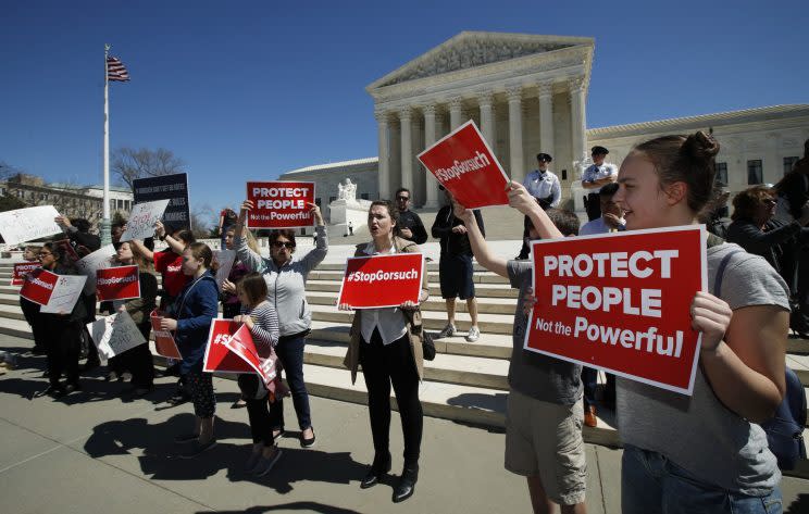 neil gorsuch protestors