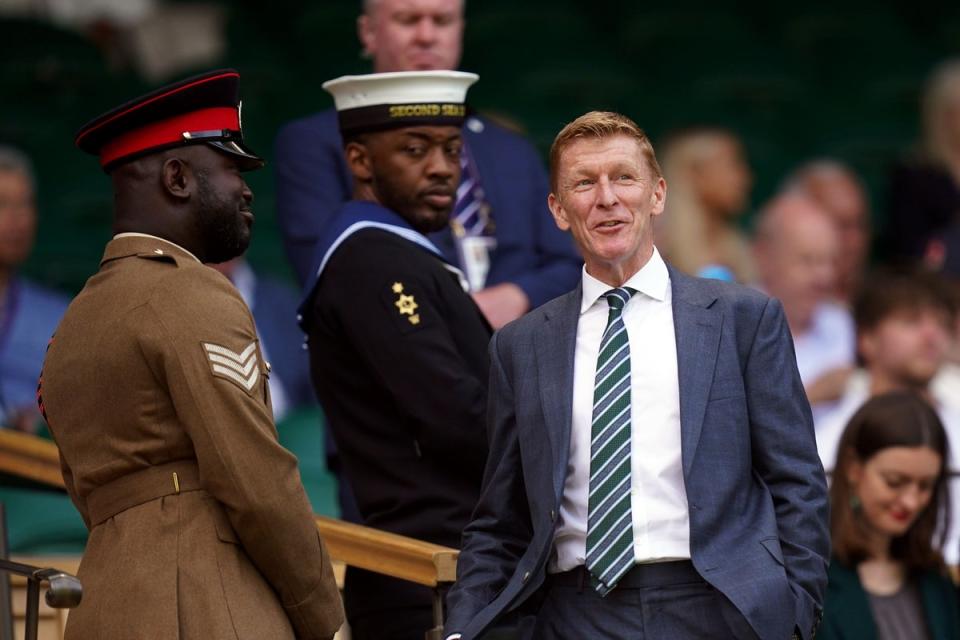 Former astronaut Tim Peake, seen here in the royal box at Wimbledon, addressed the newly reinstated National Space Council on Wednesday (PA Wire)