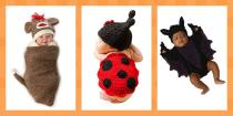 <p>Just because your infant isn't old enough to <a rel="nofollow noopener" href="https://www.redbookmag.com/life/mom-kids/a13119088/how-old-is-too-old-to-trick-or-treat/" target="_blank" data-ylk="slk:trick-or-treat;elm:context_link;itc:0;sec:content-canvas" class="link ">trick-or-treat</a> doesn't mean they can't dress up for the holiday. And when the <a rel="nofollow noopener" href="https://www.redbookmag.com/life/mom-kids/g3557/cute-baby-infant-halloween-costumes/" target="_blank" data-ylk="slk:baby costumes;elm:context_link;itc:0;sec:content-canvas" class="link ">baby costumes</a> are this cute, you're practically required to rotate through two (or three) outfits. I mean, newborns spit up anyway, right?</p>