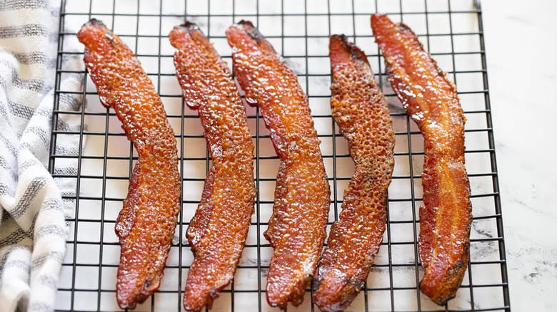 candied bacon strips