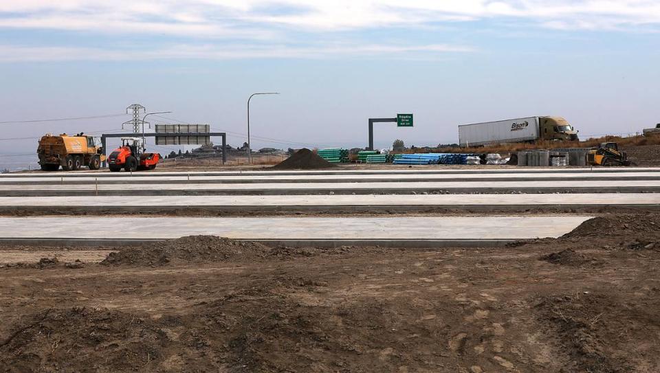 Concrete slabs have been poured at 4621 Southridge Blvd for the new Southridge Mini-Storage facility being constructed in Kennewick. It will have 10 buildings and 328 units.