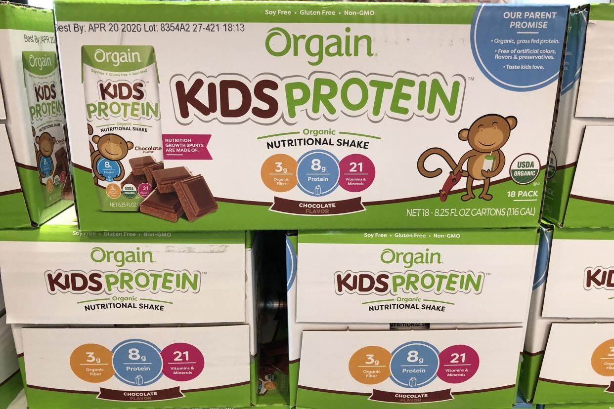 Orgain Kids' Protein Shakes, Chocolate Flavor, 18-Pack