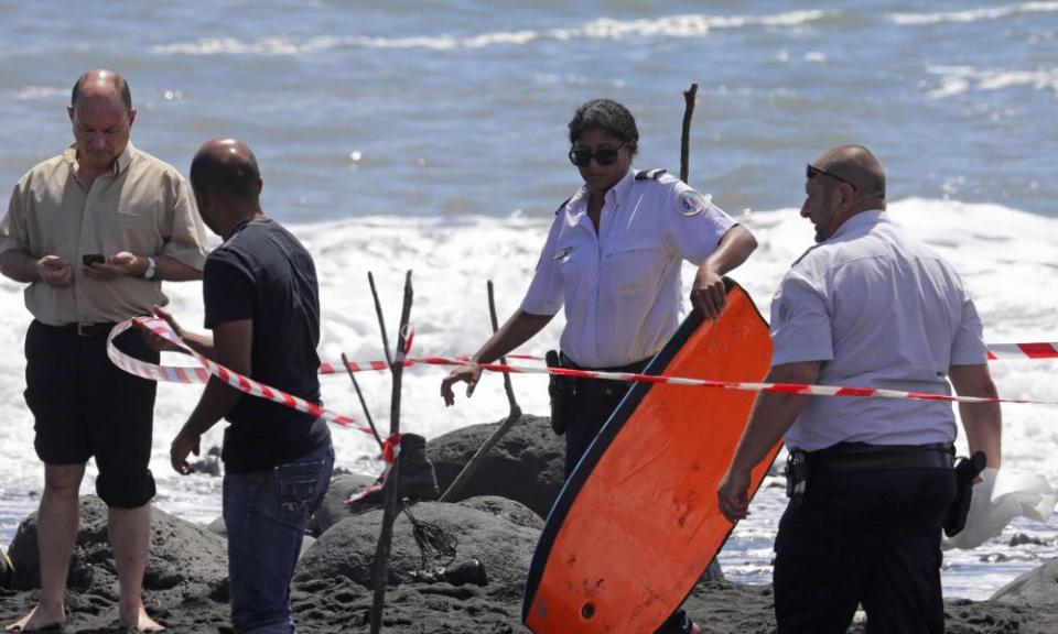 The scene in Réunion where a bodyboarder was killed by a shark this week.