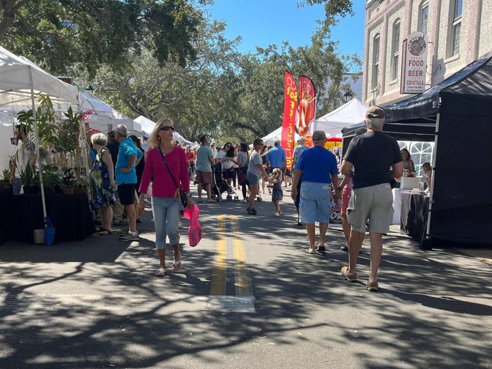 The Bradenton Public Market draws crowds to the heart of downtown each Saturday, October through May.