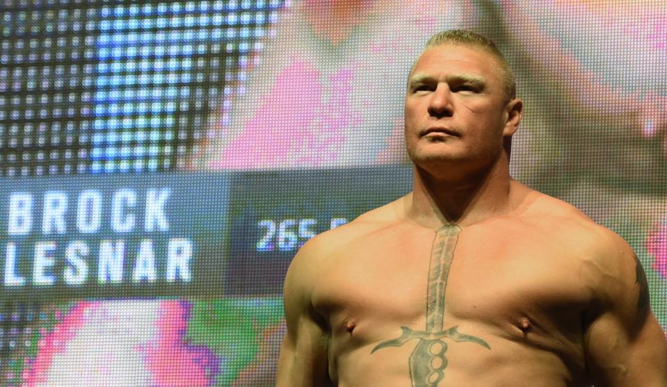 Could foot cream and eye medication be the source of Brock Lesnar’s failed UFC 200 drug test? (Getty Images)