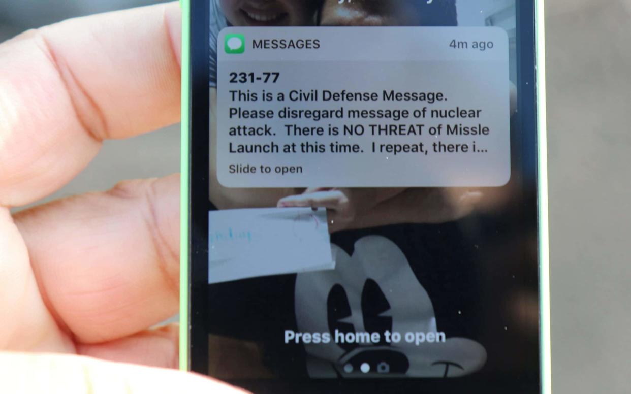 Hawaii Civil Defense startled most many Hawaii residents early Saturday, by sending a Civil Defense alert via cellular phones that a nuclear missile was heading towards Hawaii and to take cover - Splash News