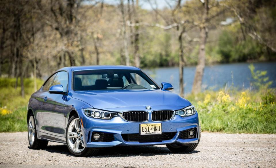 <p>With or without a roof, four cylinders or six, rear- or all-wheel drive, the 4-series does not disappoint. Two turbo engines are available-a 248-hp 2.0-liter inline-four and a 320-hp 3.0-liter inline-six. In the coupe, either can be paired with a six-speed manual or an eight-speed automatic; the convertible comes only with the automatic. A 6.5-inch infotainment display is standard; navigation, Apple CarPlay, automated emergency braking, and adaptive cruise control are optional. <a rel="nofollow noopener" href="https://www.caranddriver.com/bmw/4-series" target="_blank" data-ylk="slk:READ MORE ››;elm:context_link;itc:0;sec:content-canvas" class="link ">READ MORE ››</a></p>