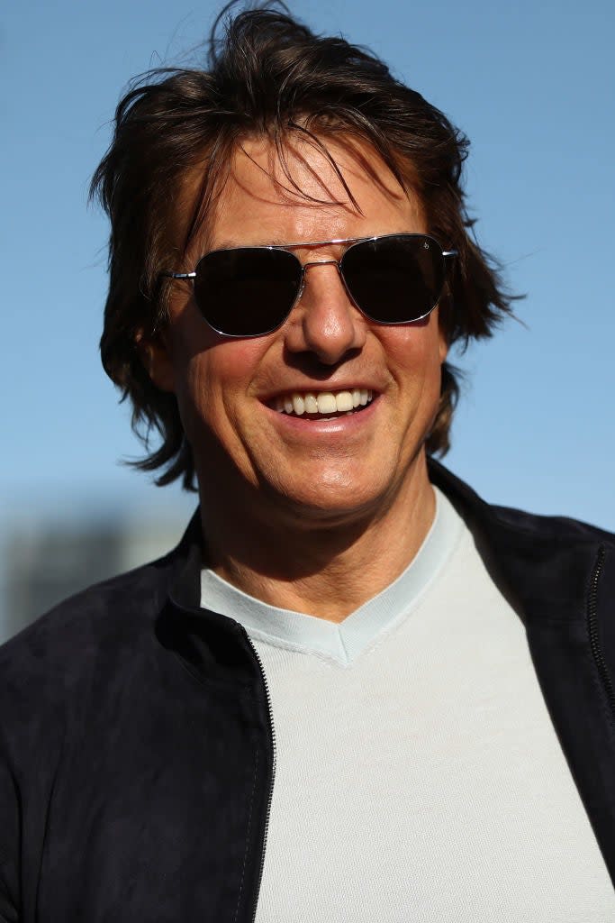 Closeup of Tom Cruise