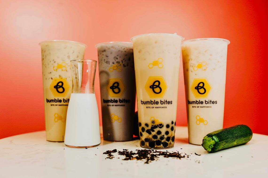 Bumble Bites has a menu of drinks including boba, milk tea and other options.