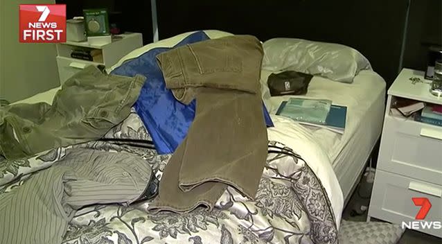 The family's belongings were ransacked in the incident. Photo: 7 News