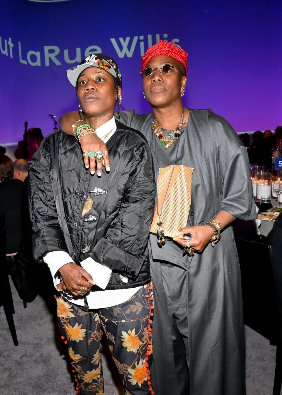 Soull Ogun and Dynasty Ogun of L’Enchanteur at the Fashion Trust U.S. Awards held at Goya Studios on March 21, 2023 in Los Angeles, California.