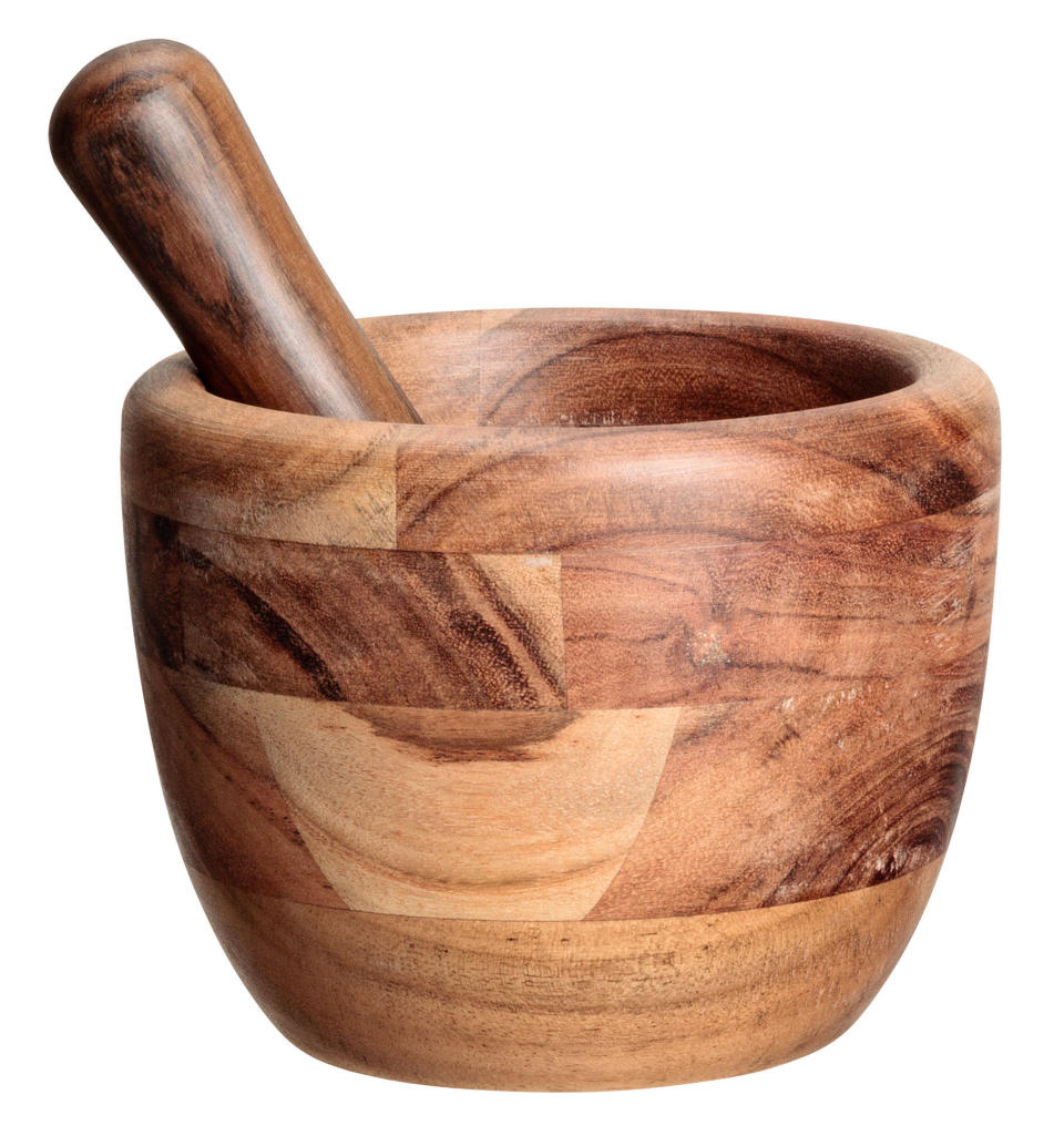 Buy this <a href="http://www.hm.com/us/product/71778?article=71778-A&amp;cm_vc=SEARCH" target="_blank">wooden mortar and pestle here</a> for&nbsp;$24.99