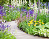 <p> When it comes to essentials like choosing the right plants, look to legendary English garden style icons William Robertson, who wrote the definitive guide <em>The English Flower Garden,</em> and Gertrude Jekyll, who was instrumental in naturalistic planting designs with swathes of perennials known as ‘drifts’ that look like watercolor paintings. </p> <p> Cottage gardens such as pretty perennials are the key players in English garden planting. A perennial is any plant that dies down at the end of summer and springs back up again the following year. They are generally easy to look after as long as you cut back any faded stems to keep them coming. </p> <p> Deft use of color in the way an artist builds it in a painting is another key theme. To create a painterly effect choose washes of color with repeat flowering plants like lavender, echinacea, hardy geraniums, foxgloves, hollyhocks and daisies, as well as old-fashioned varieties of peonies and roses.  </p> <p> Plant successionally so that as one variety comes to an end another one takes its place to keep borders looking full.  </p> <p> Think seasonally by adding bulbs for spring and fall color, and ornamental grasses for a mix of golds in fall, as well as keeping the evergreen 'bones' going for year round color and structure. </p>