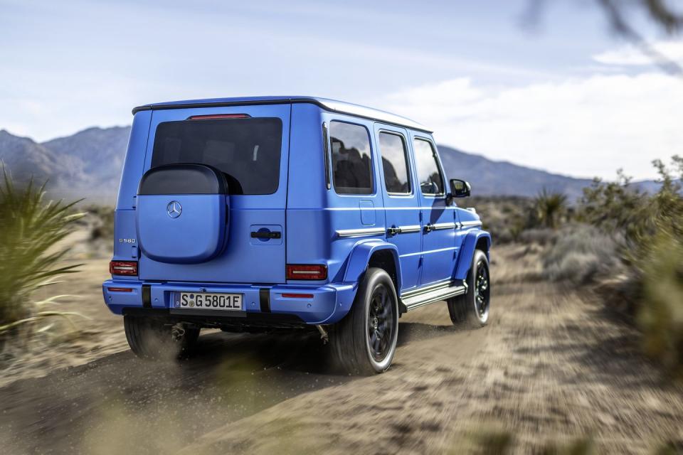 mercedes benz g 580 with eq technology press images