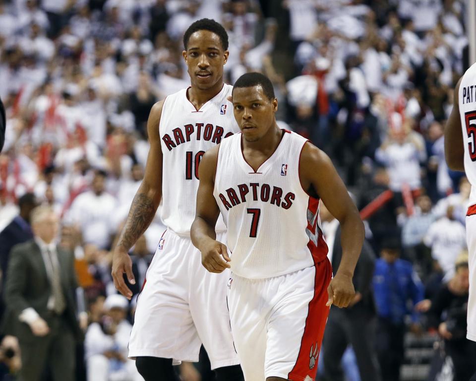 DeMar DeRozan, Kyle Lowry, and the Raptors look to defend their division title. (John E. Sokolowski/USA TODAY Sports)