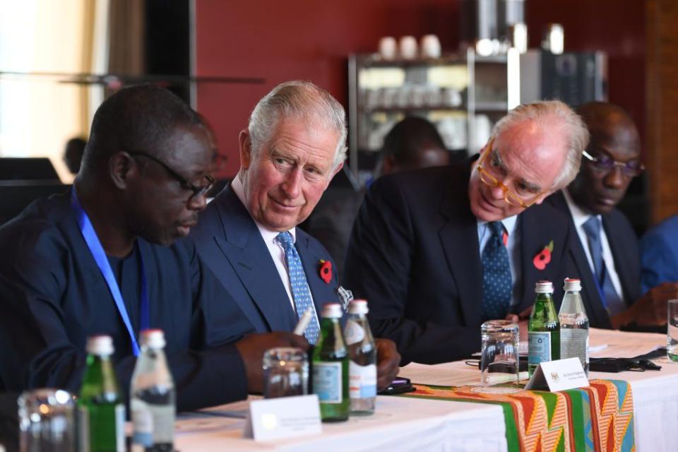 <p>Prince Charles attends a meeting at the Movenpick Hotel in Accra to discuss the cocoa industry, as Ghana is the second largest producer in the world. </p>