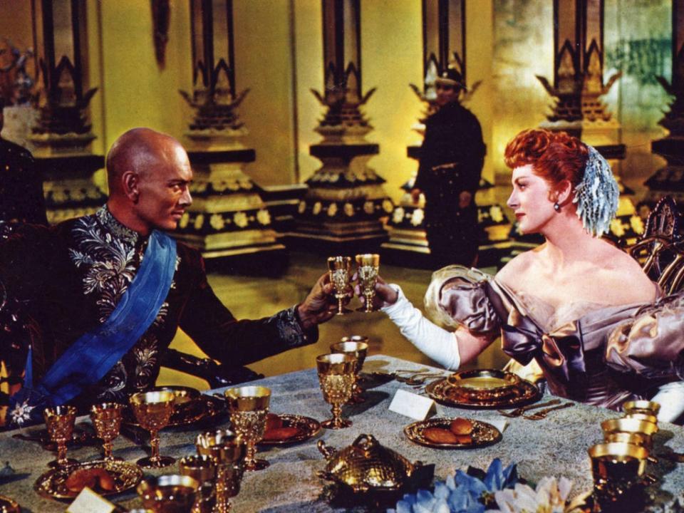 Yul Brynner and Deborah Kerr in ‘The King and I’ (1956) (Rex)