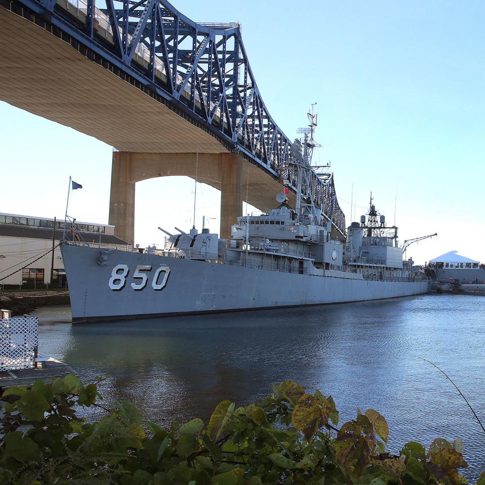 <p>The six historic naval vessels at Fall River's <a href="http://battleshipcove.org/" rel="nofollow noopener" target="_blank" data-ylk="slk:Battleship Cove;elm:context_link;itc:0;sec:content-canvas" class="link ">Battleship Cove</a> seem huge — that is, until you step inside one and see every inch of a 681-foot battleship crammed with machinery and rows of sailor bunks. Your kids won't complain about sharing a room ever again! You're welcome. </p>