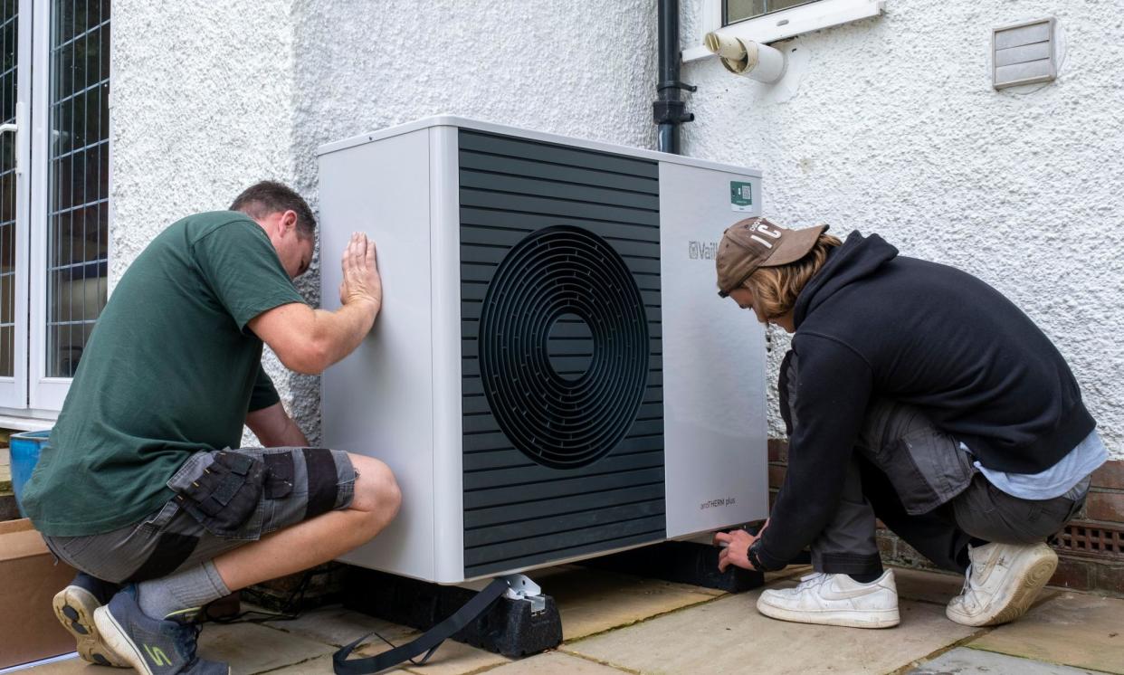 <span>‘It’s strange that some see heat pumps as an enemy of the people,’ Stark said. </span><span>Photograph: Andrew Aitchison/In Pictures/Getty Images</span>